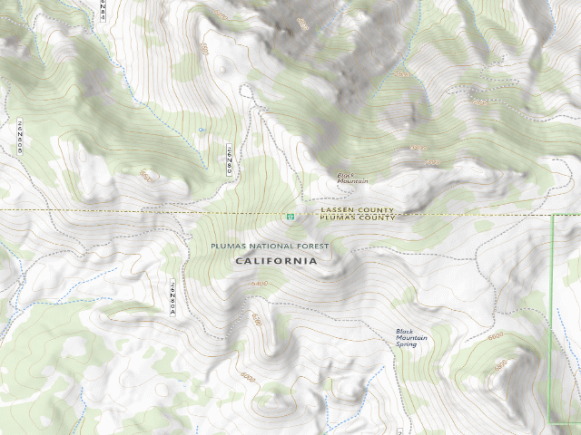 USGS topographic map of Gold Lake Campground