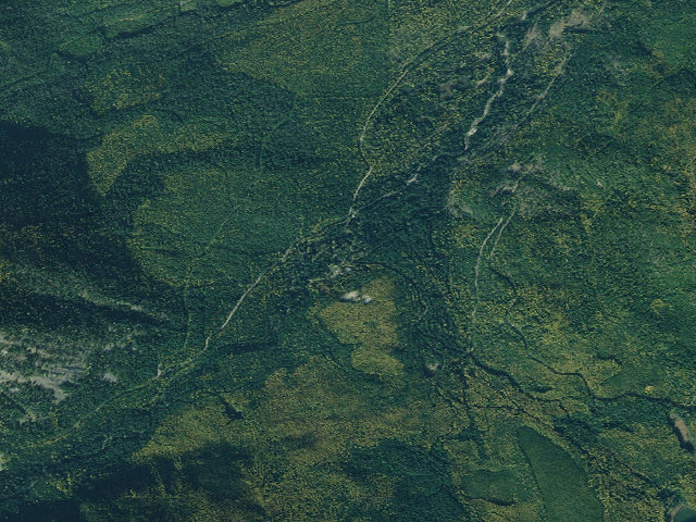 Aerial image of Gold Panning Area