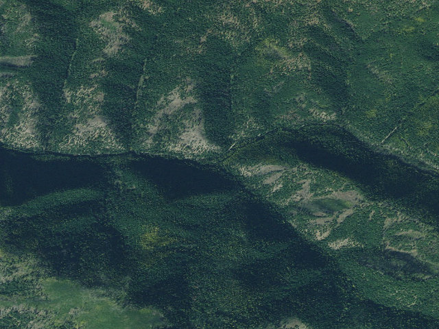 Aerial image of Gold Rush Campground