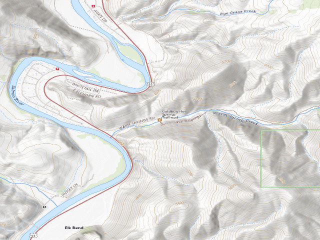 USGS topographic map of Goldbug Hot Springs