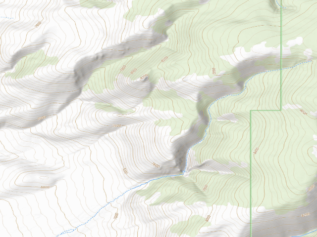 USGS topographic map of Goldburg Wilderness Study Area