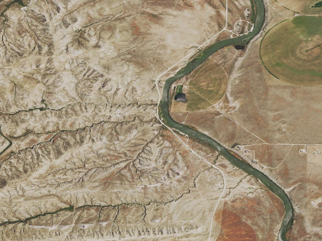 Aerial image of Golden Currant Campground