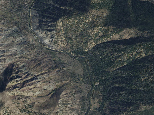 Aerial image of Golden Gate Campground