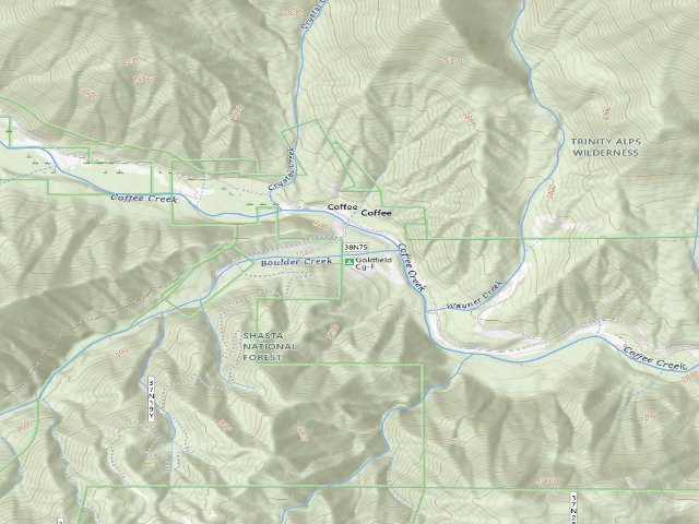 USGS topographic map of Goldfield Cg-F