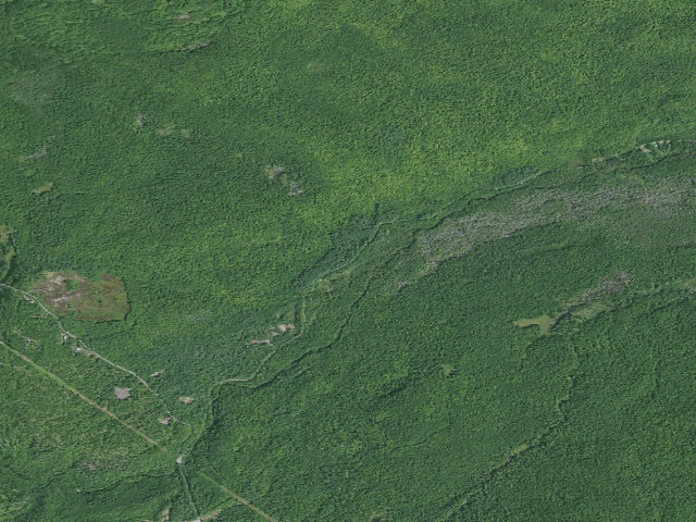 Aerial image of Goldsmith Road Campsite [DEC #15670] (Chazy Highlands Wild Forest)