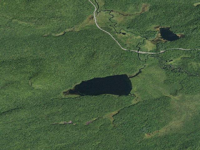 Aerial image of Good Luck Lake #2 (Ferris Lake Wild Forest)