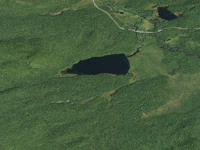 Aerial image of Good Luck Lake #5 (Ferris Lake Wild Forest)