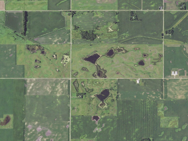 Aerial image of Good Neighbors Marsh WMA