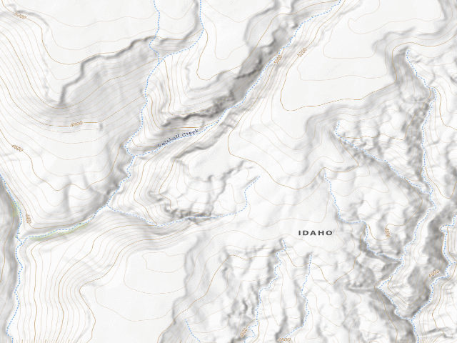 USGS topographic map of Gooding City Of Rocks West Wilderness Study Area