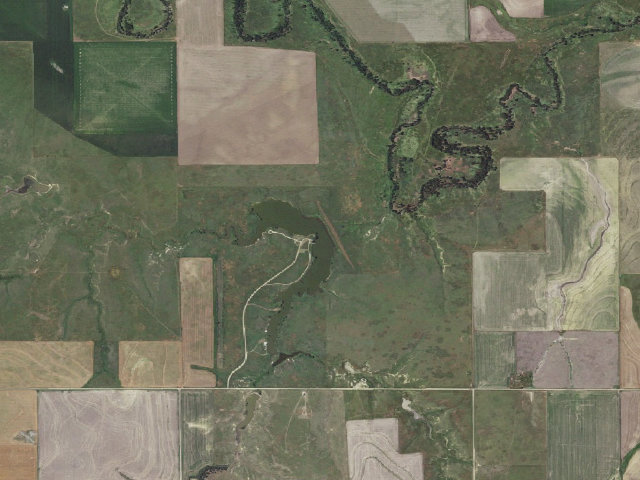 Aerial image of Goodman State Fishing Lake