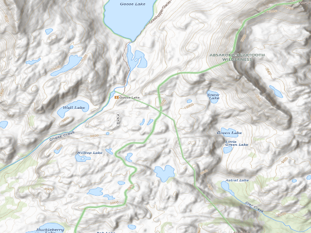 USGS topographic map of Goose-004