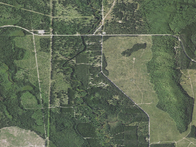 Aerial image of Goose Creek Trail Camp