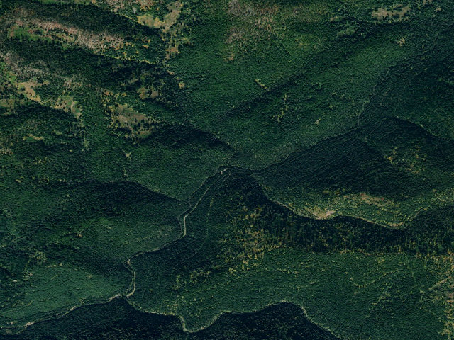 Aerial image of Goose Crk/Lake Creek Camp