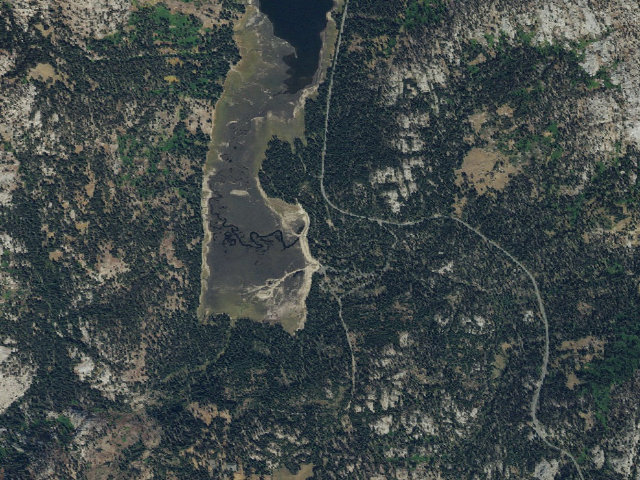 Aerial image of Goose Lake Dispersed