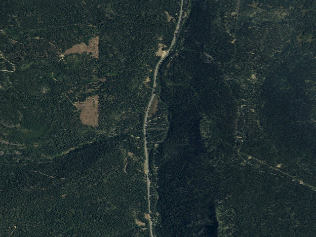 Aerial image of Goose Meadow Campground