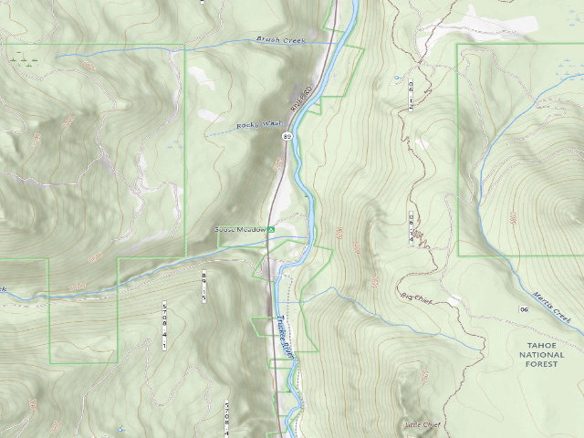 USGS topographic map of Goose Meadow Campground