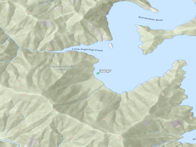 USGS topographic map of Gooseneck Cove Cg-F