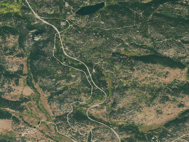 Aerial image of Gordon Gulch