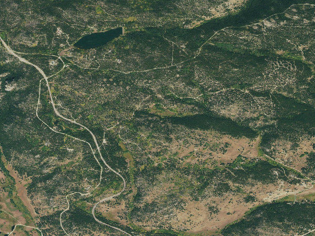 Aerial image of Gordon Gulch Dispersed Camping Area