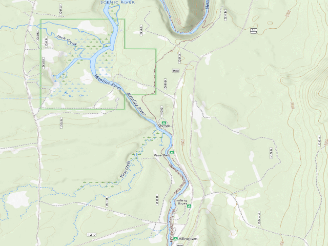 USGS topographic map of Gorge