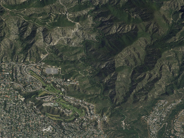 Aerial image of Gould Mesa Trail Camp