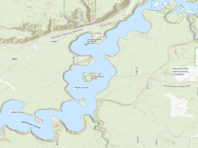 USGS topographic map of Government Landing