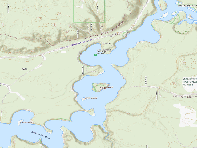 USGS topographic map of Government Landing