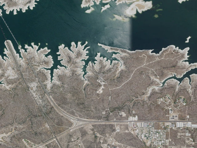 Aerial image of Governors Landing Dispersed Camping