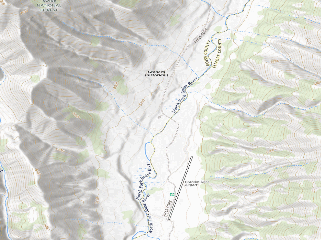 USGS topographic map of Graham Bridge Cg