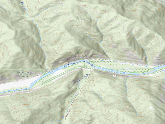 USGS topographic map of Graham Creek #12
