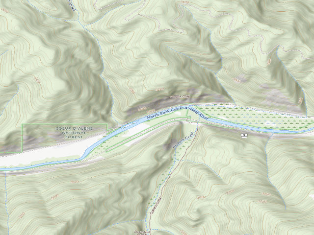 USGS topographic map of Graham Creek #9