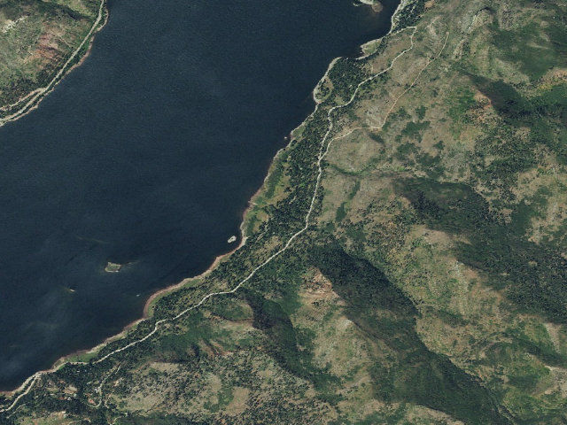 Aerial image of Graham Creek Campground