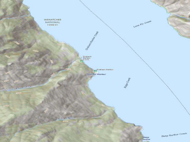 USGS topographic map of Graham Harbor