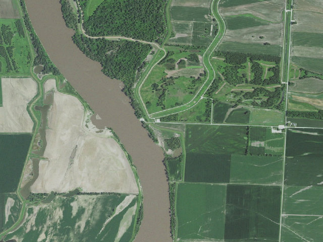 Aerial image of Grand Pass Conservation Area