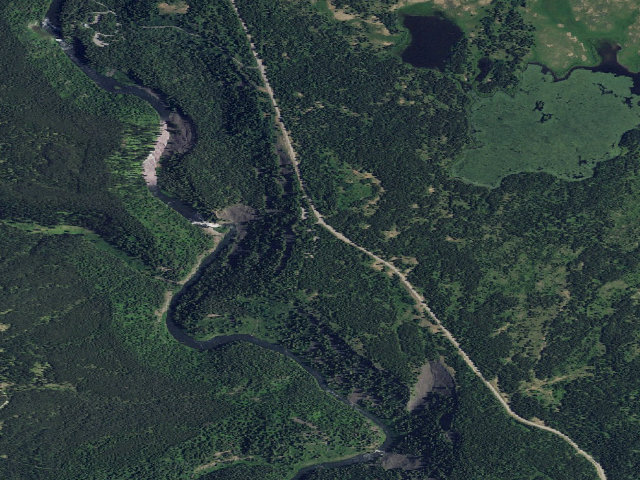 Aerial image of Grandview Campground