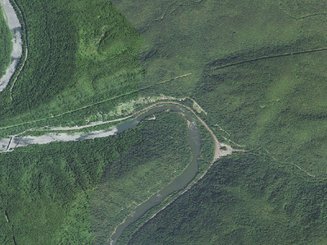 Aerial image of Grandview Sandbar Campground