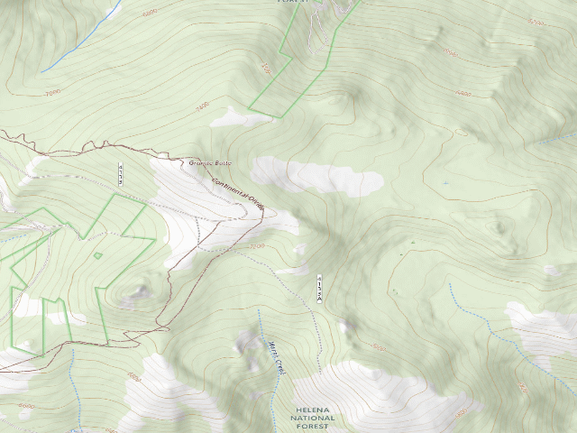 USGS topographic map of Granite Butte 2