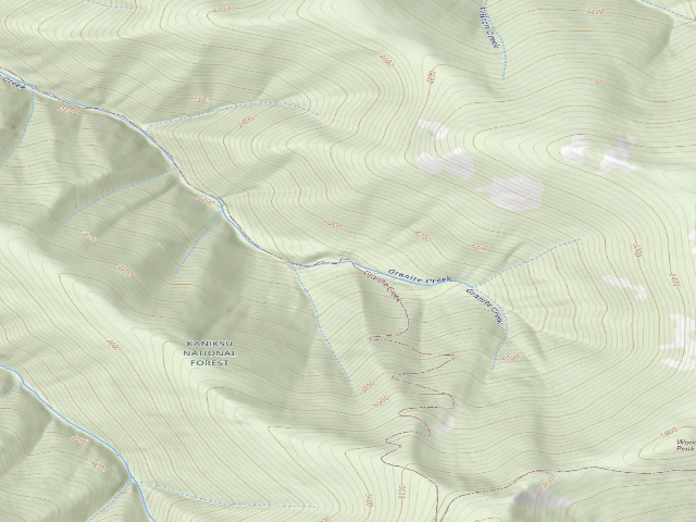 USGS topographic map of Granite Creek Trail 772-Camp B