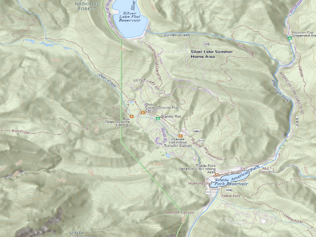 USGS topographic map of Granite Flat