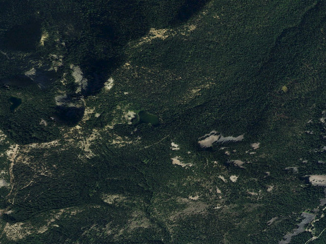 Aerial image of Granite Lake Camping Area