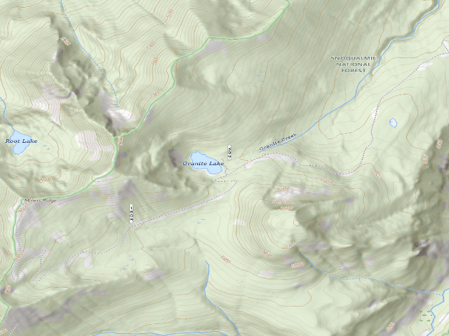 USGS topographic map of Granite Lake Camping Area