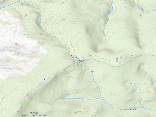 USGS topographic map of Granite Springs