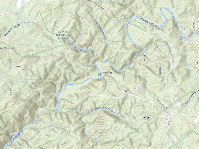 USGS topographic map of Grapevine