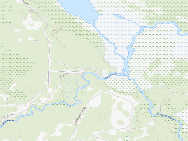 USGS topographic map of Grass Lake State Forest Campground
