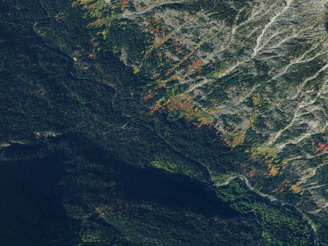 Aerial image of Grasshopper Meadows Campground