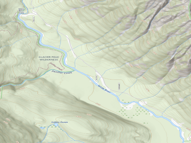 USGS topographic map of Grasshopper Meadows Campground