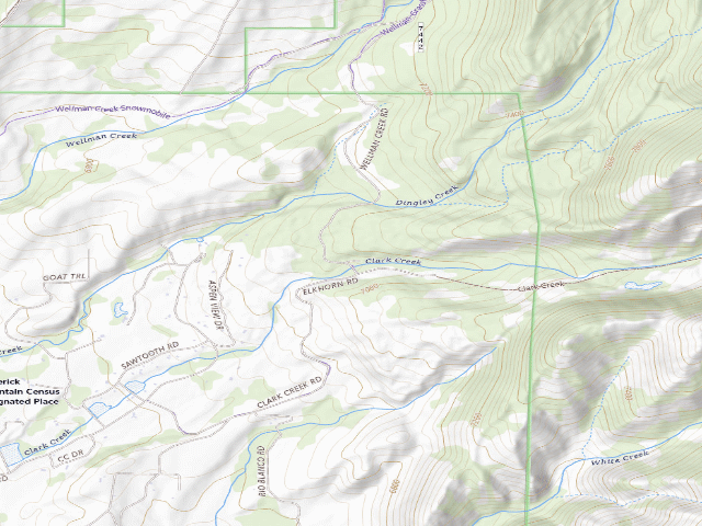 USGS topographic map of Grassy Clover