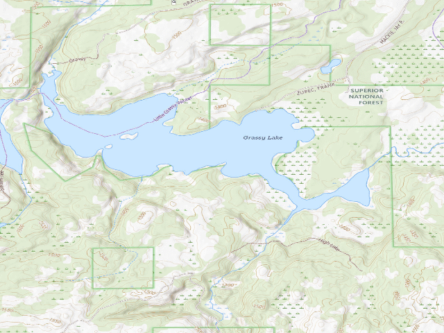 USGS topographic map of Grassy Lake Site 1