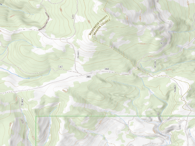 USGS topographic map of Grassy Mtn Rd 583 015