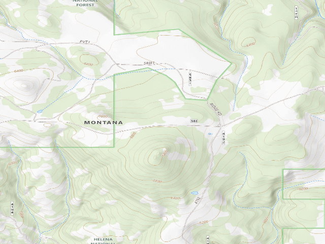 USGS topographic map of Grassy Mtn Rd 583 022